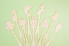 Bamboo Picks with Zordiac Design