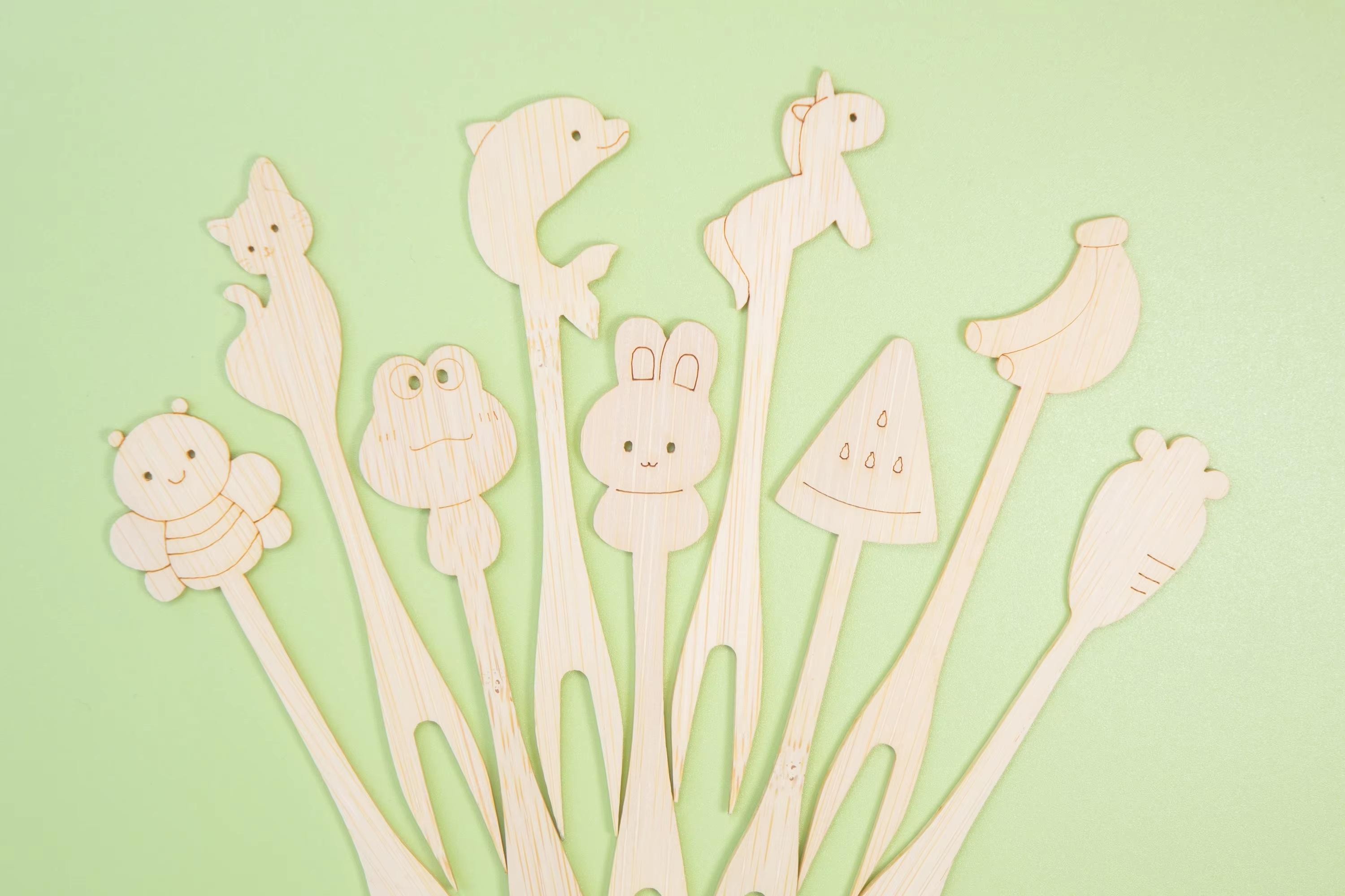 Bamboo Picks with Zordiac Design