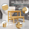 Sturdy Two-step Bamboo Stool 