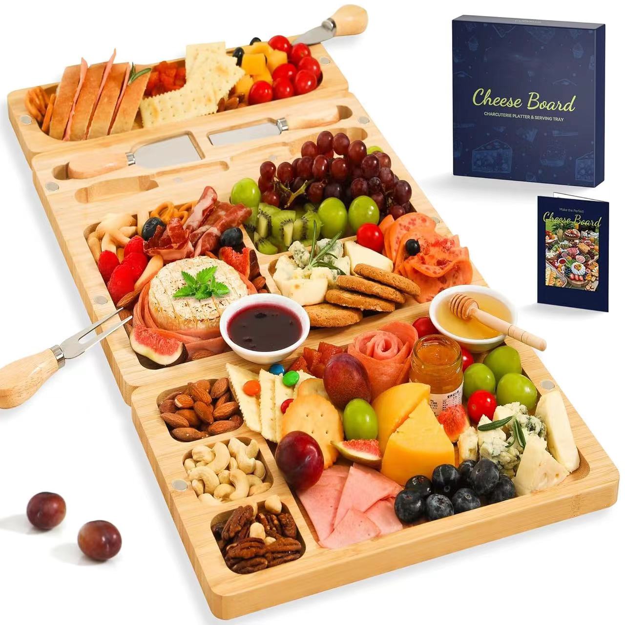 Charcuterie Boards Gift Set Large Cheese Board with Knife Set