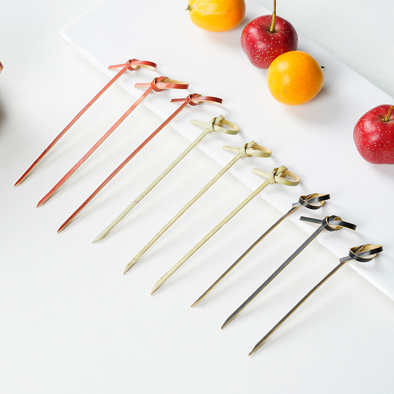 Bamboo Flower Design Fruit Picks