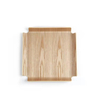 Large Square Shape Fruit Bread Willow Wooden Serving Tray
