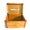 Rectangle Car Flip Cover Wooden Tissue Box 