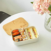 Eco Friendly Biodegradable Lovely Animal Printed Bamboo Fiber Kids Lunch Box