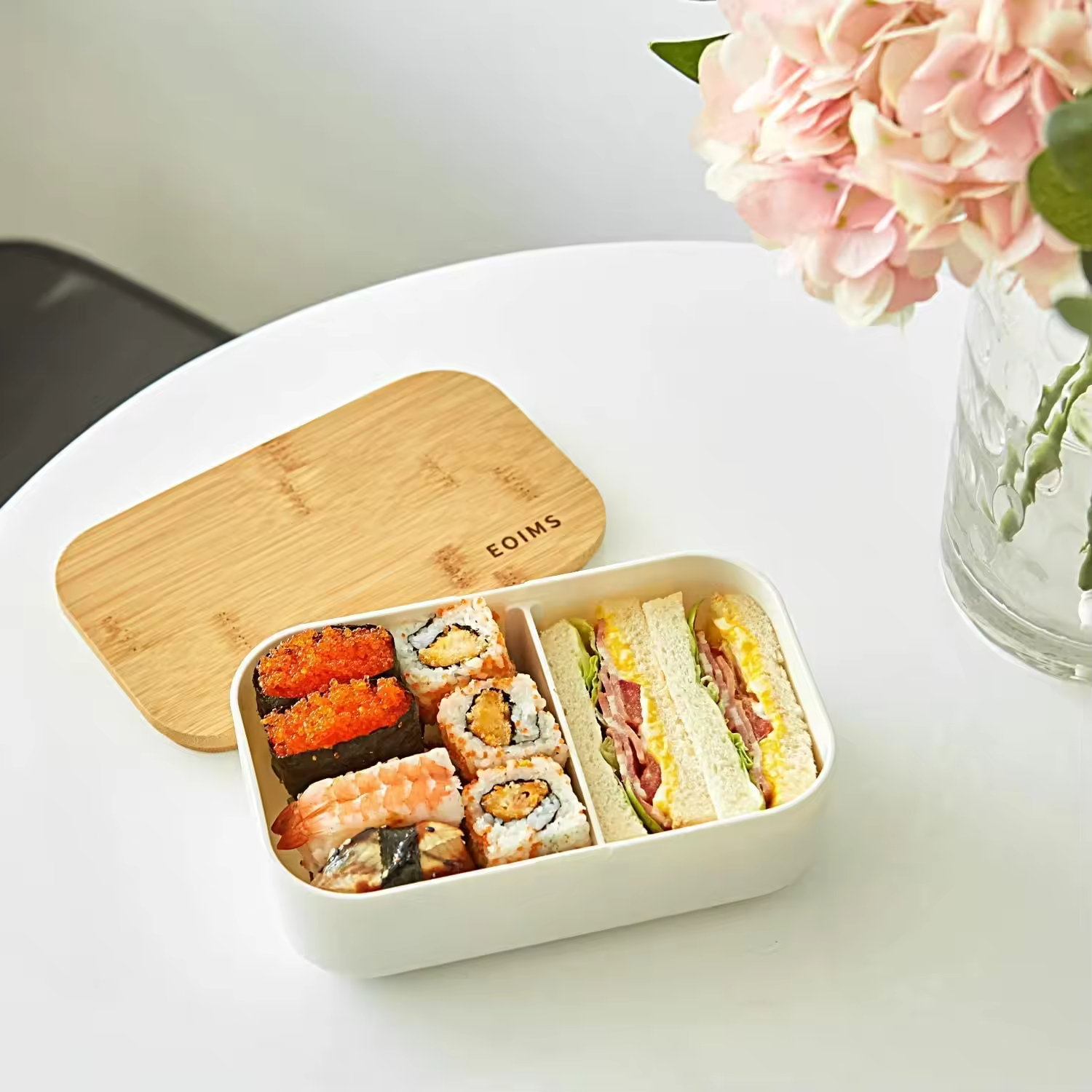 Eco Friendly Biodegradable Lovely Animal Printed Bamboo Fiber Kids Lunch Box