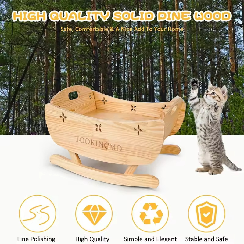 Customized Indoor Cat Bed Heavy-Duty Pet House with Animal Pattern