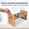 Bamboo Pet Bowls Elevated Slanted Feeding Bowl Raised Tilted Dog Bowl