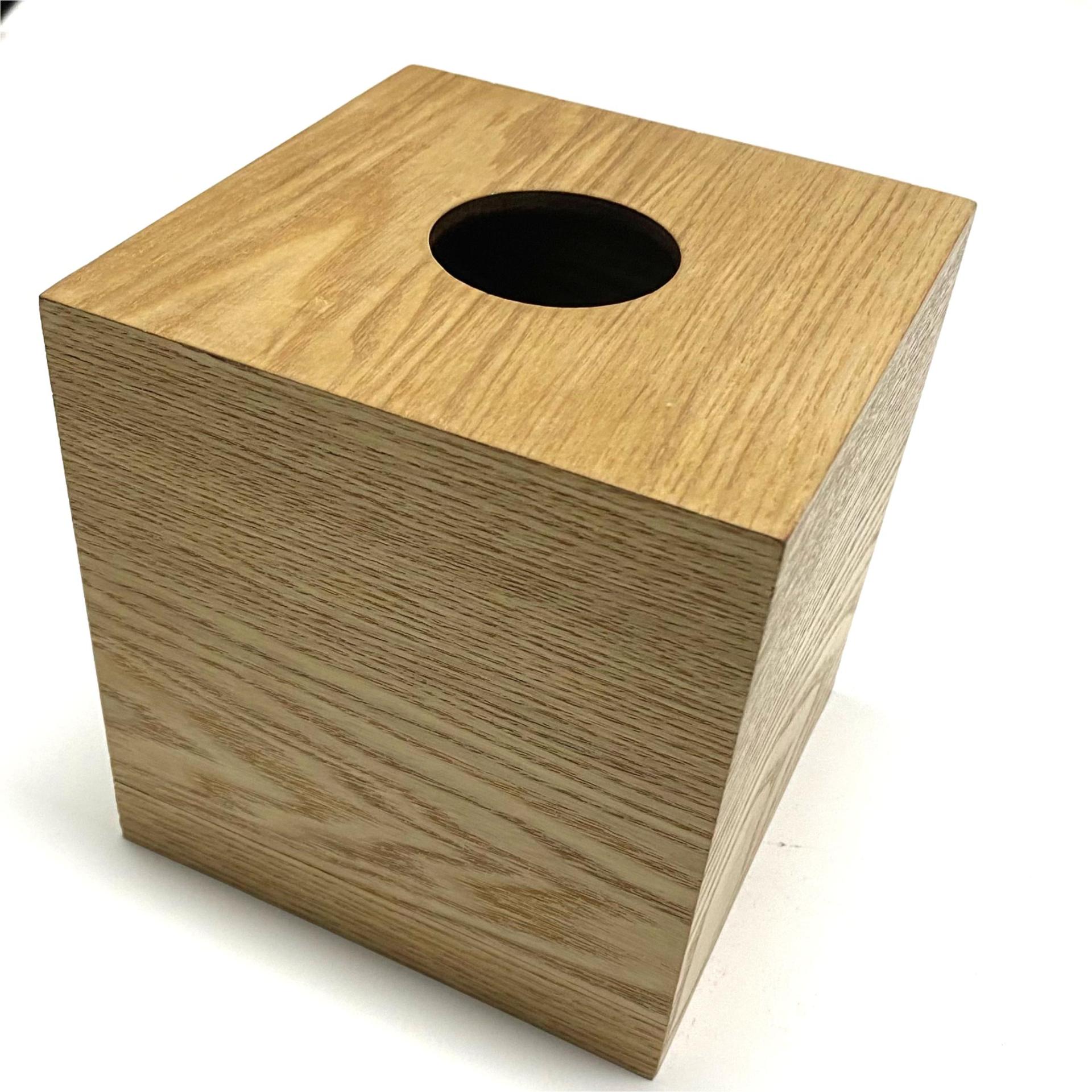 Wooden Square Tissue Box 