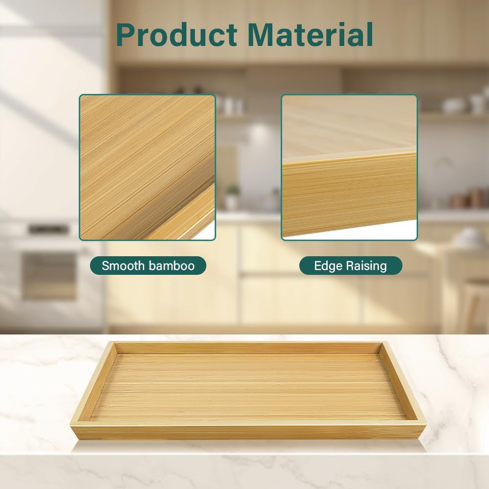 Rectangular Bamboo Serving Tray