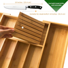 Bamboo Expandable Utensil Organizer with Knife Block