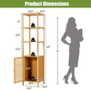 4-Tiers Bamboo Bathroom Storage