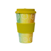Reusable Coffee Cup Travel Mug Eco-Friendly Bamboo Fibre Silicon Natural