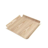 Large Square Shape Fruit Bread Willow Wooden Serving Tray