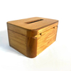 Rectangle Car Flip Cover Wooden Tissue Box 