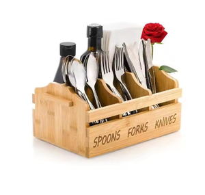 Bamboo Utensil Holder Bamboo Picnic Basket With Handle