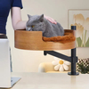 Oval Cat Hammock 360° Rotation and Adjustable Height Cat Bed Desk