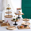 Customized Double Layers Wedding Cake Stand Deserts Serving Plate 