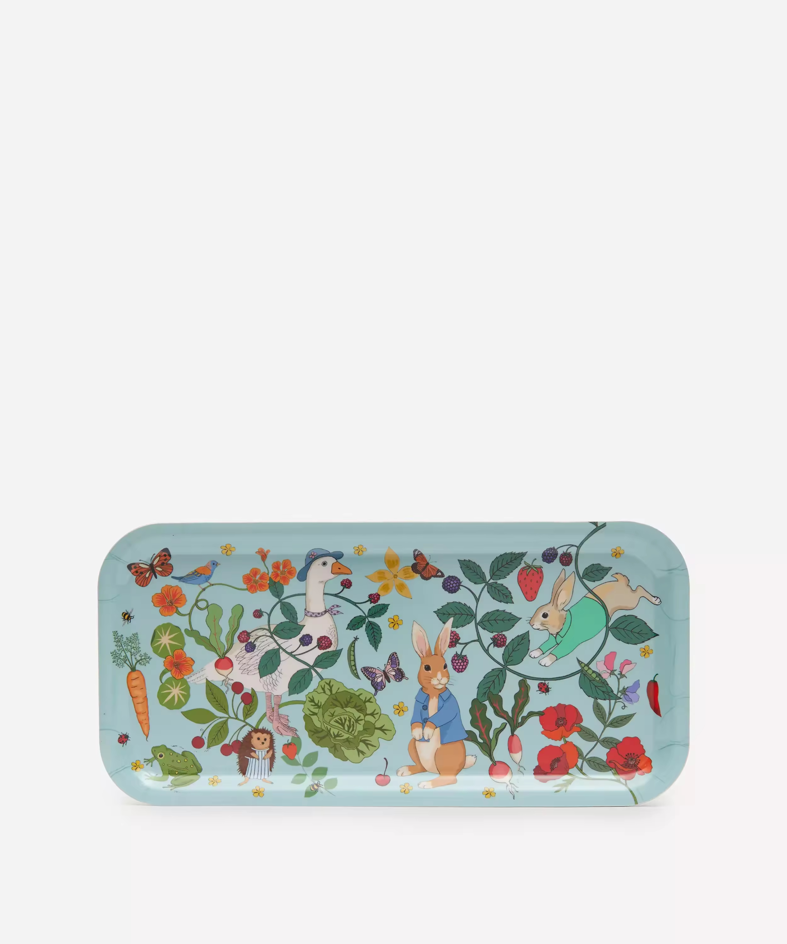 Custom Decals Paper Printing Small Rectangular Bamboo Wood Serving Tray