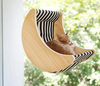 Powerful Suction Cup Cat Window Seat Indoor Cat Bed Perch with Striped Design