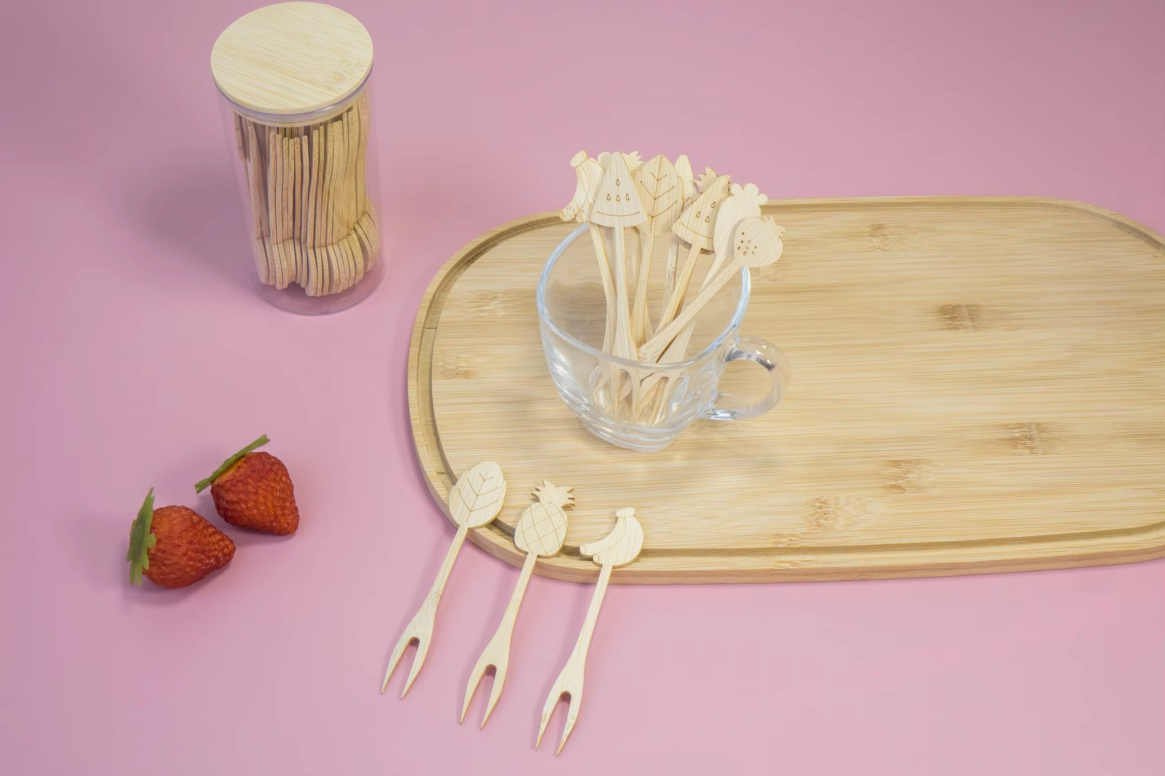 Bamboo Picks with Zordiac Design