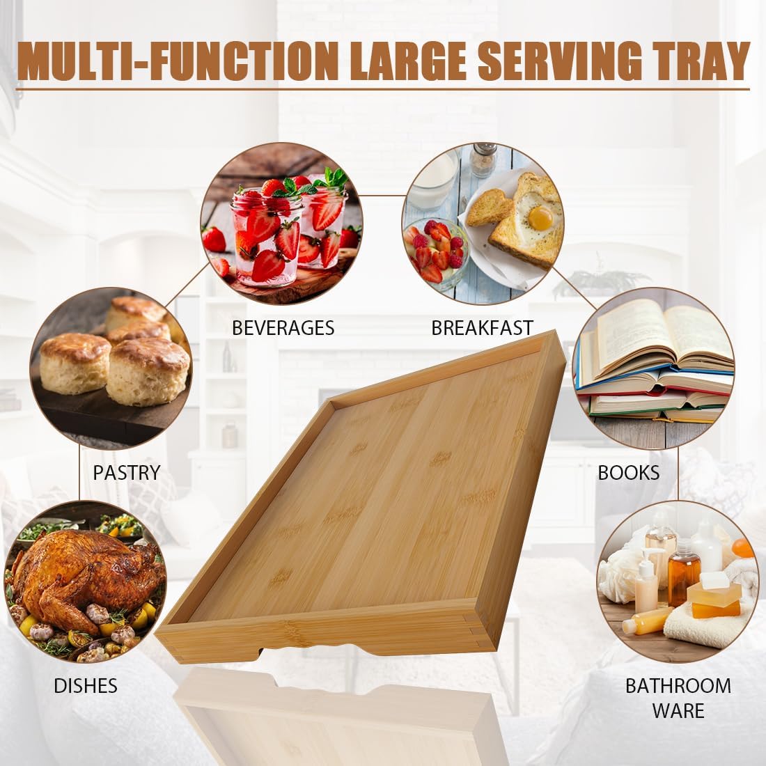 Bamboo Breakfast Serving Tray