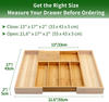 Bamboo Expandable Utensil Organizer with Knife Block