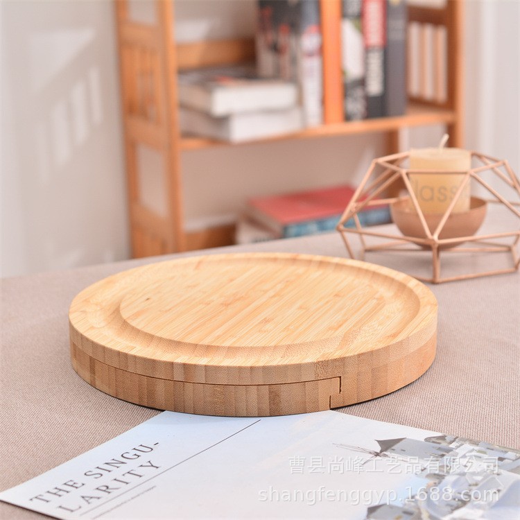 Bamboo Cheese Board and Knife Set Charcuterie
