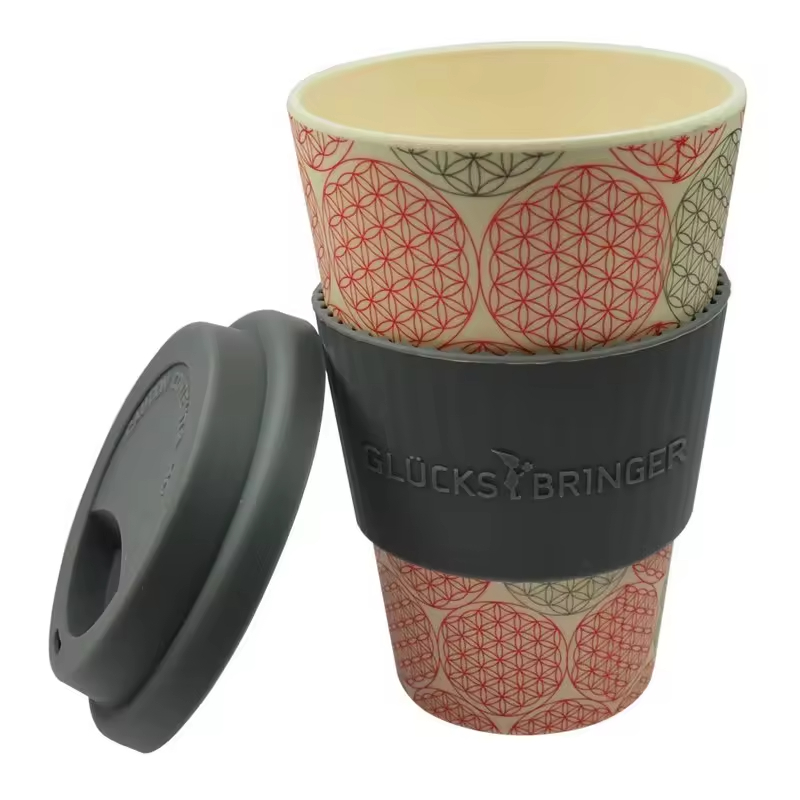 Custom Made Eco-friendly Reusable Biodegradable Bamboo FIber Coffee Mugs Cups