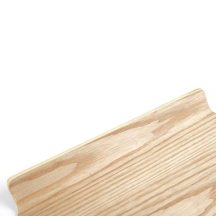 Large Square Shape Fruit Bread Willow Wooden Serving Tray