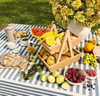Wood Fruit Basket, Fruit Bowl, 2 Tier Bamboo Fruit Stand for Kitchen Counter Top, Large Capacity Storage Holder