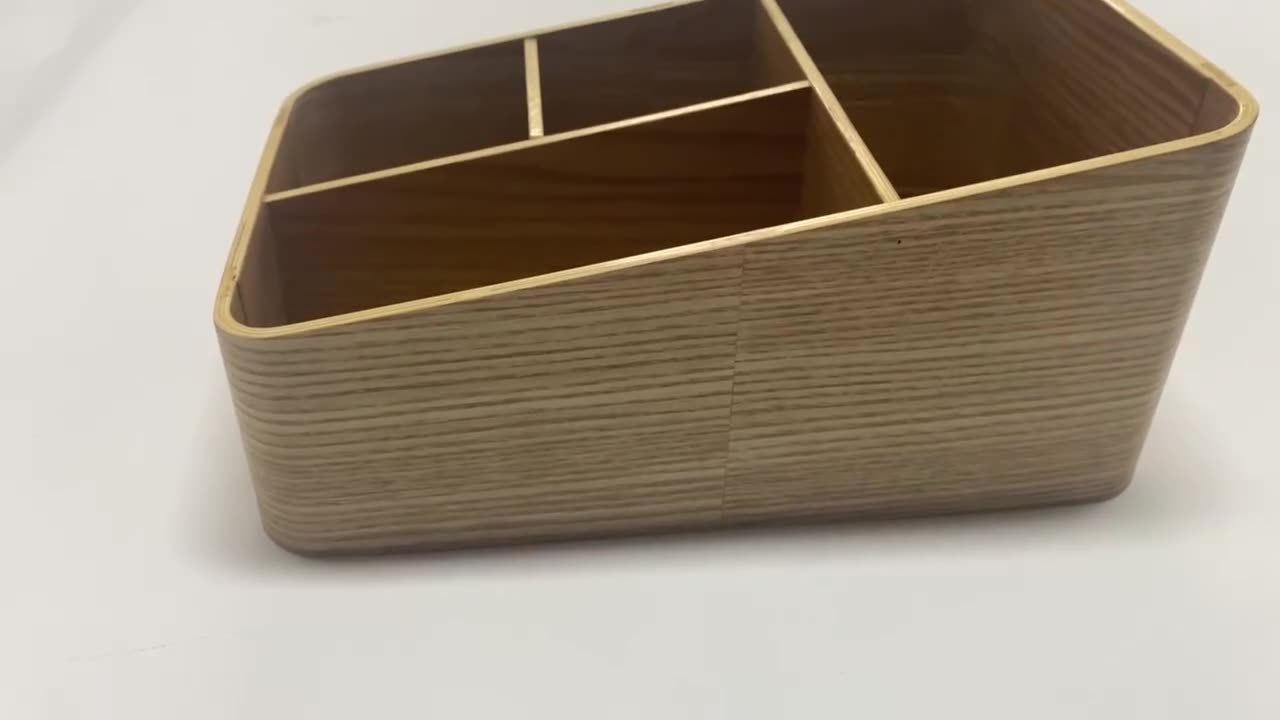 Multi-functional wooden creative storage box living room remote control storage box Kitchen cutlery box storage box Jewelry Holder