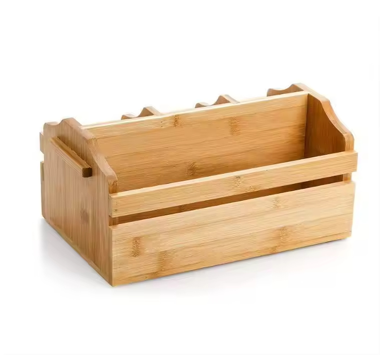 Bamboo Utensil Holder Bamboo Picnic Basket With Handle