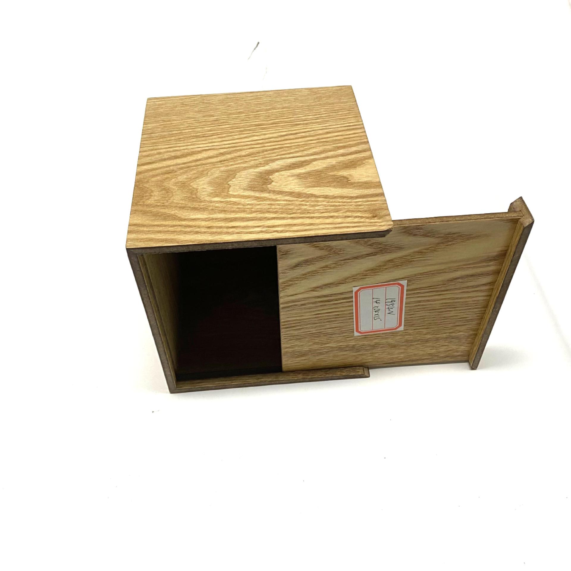 Wooden Square Tissue Box 