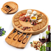 Bamboo Cheese Board and Knife Set Charcuterie