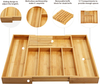 Bamboo Expandable Utensil Organizer with Knife Block