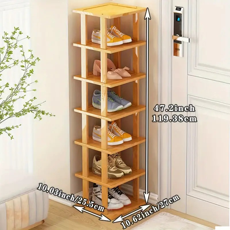 8-Tier Bamboo Shoe Rack