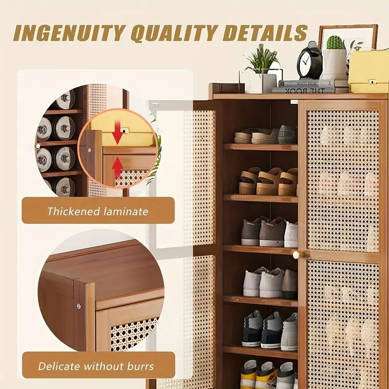 Bamboo Shoe Rack