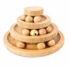 Wooden Cat Ball Track Toy New round Kitten Teaser