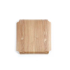 Large Square Shape Fruit Bread Willow Wooden Serving Tray