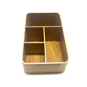 Multi-functional wooden creative storage box living room remote control storage box Kitchen cutlery box storage box Jewelry Holder
