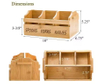 Bamboo Utensil Holder Bamboo Picnic Basket With Handle