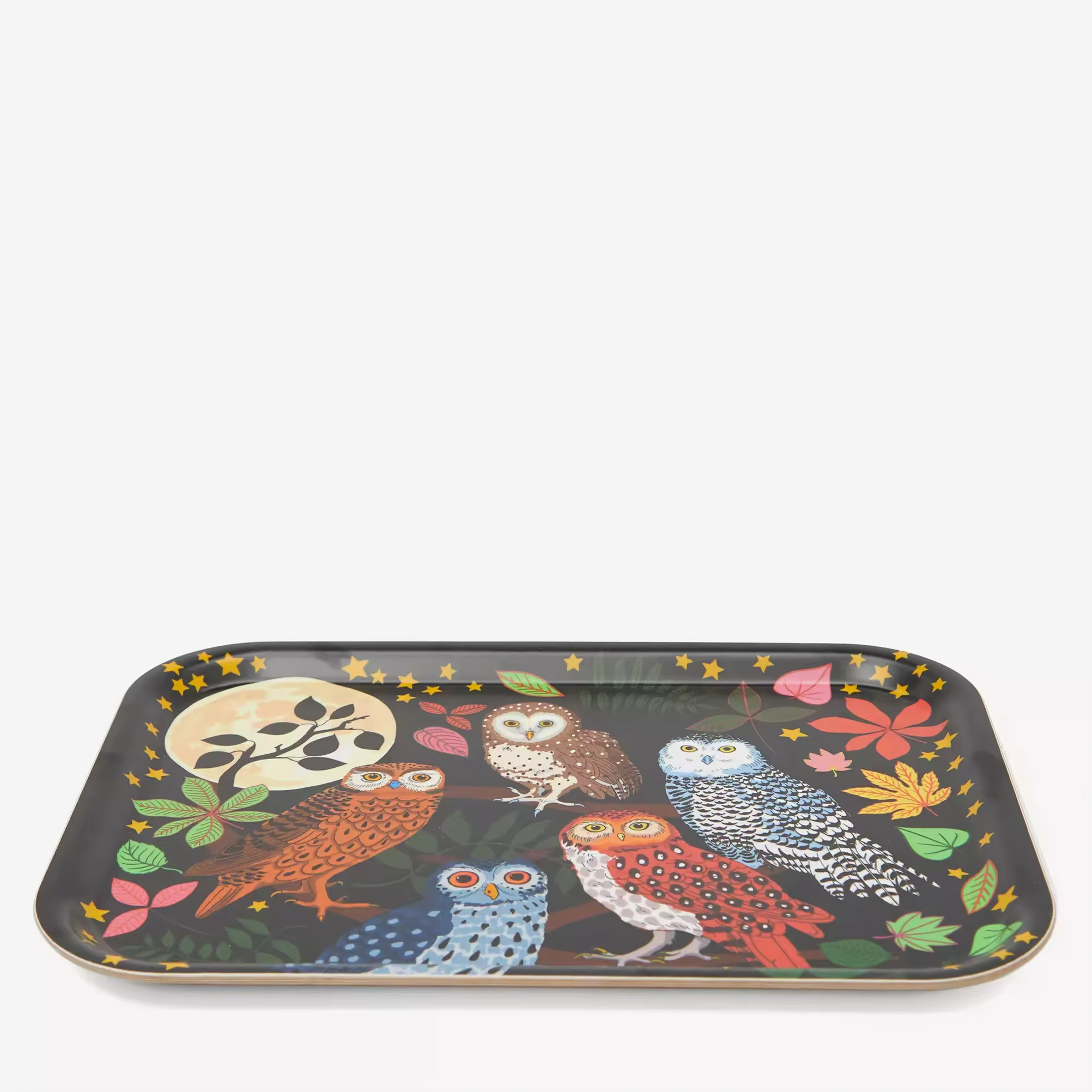 Bamboo Custom Decals Paper Printing Decorative Rectangular Serving Tray