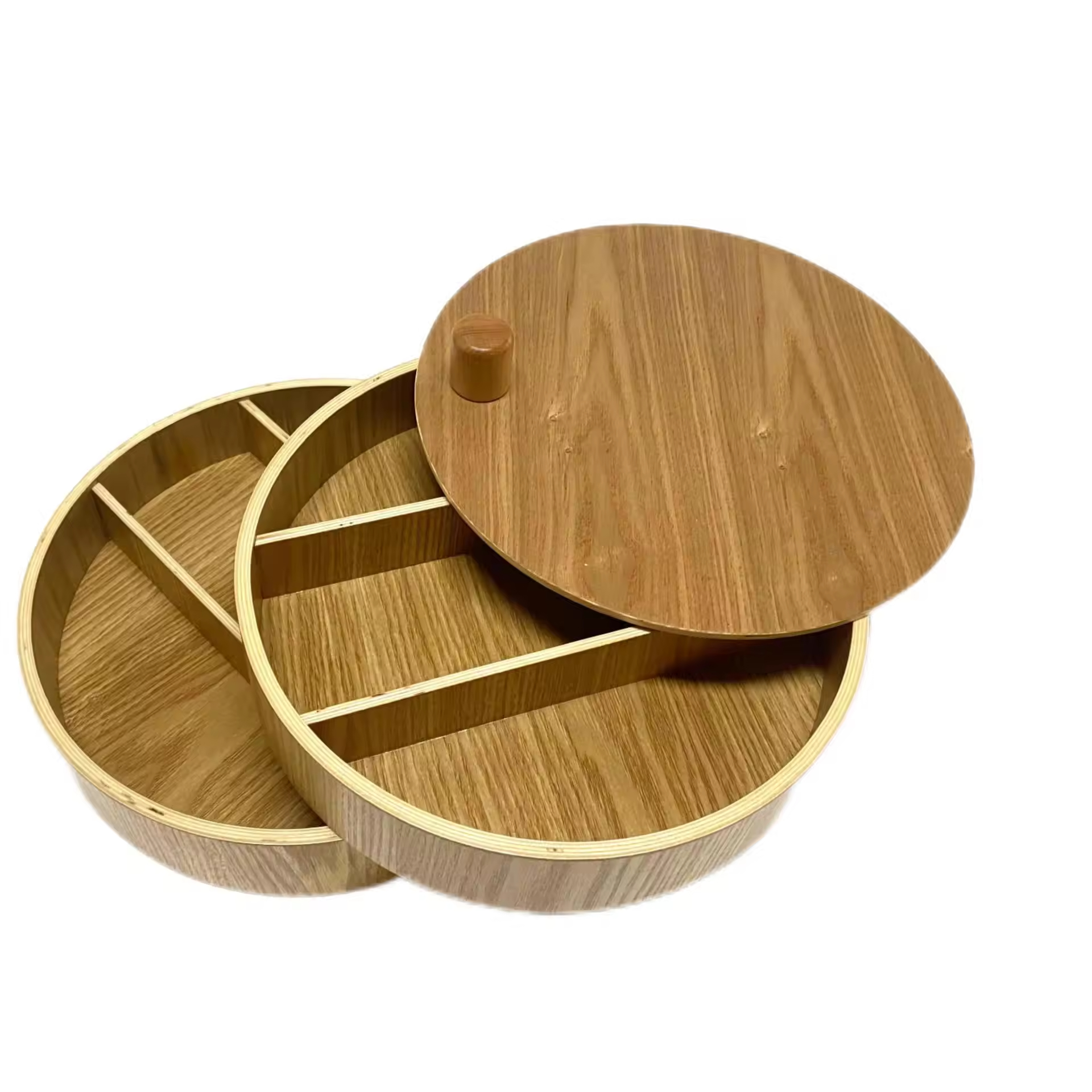  2 Layers 360 Degree Rotatable Portable Jewelry Holder Organizer 