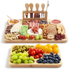 Bamboo Charcuterie Boards and Knife Set