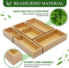 Bamboo Drawer Organizer Set