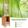 4-Tiers Bamboo Bathroom Storage
