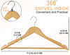 Bamboo Wood Coat Hanger