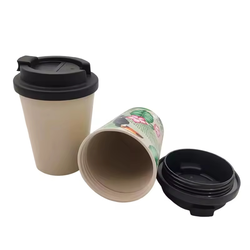 Take Away Biodegradable Disposable Bamboo Fiber Coffee Cup