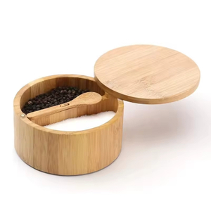 Kitchen Storage Salt Container Salt Box With Spoon