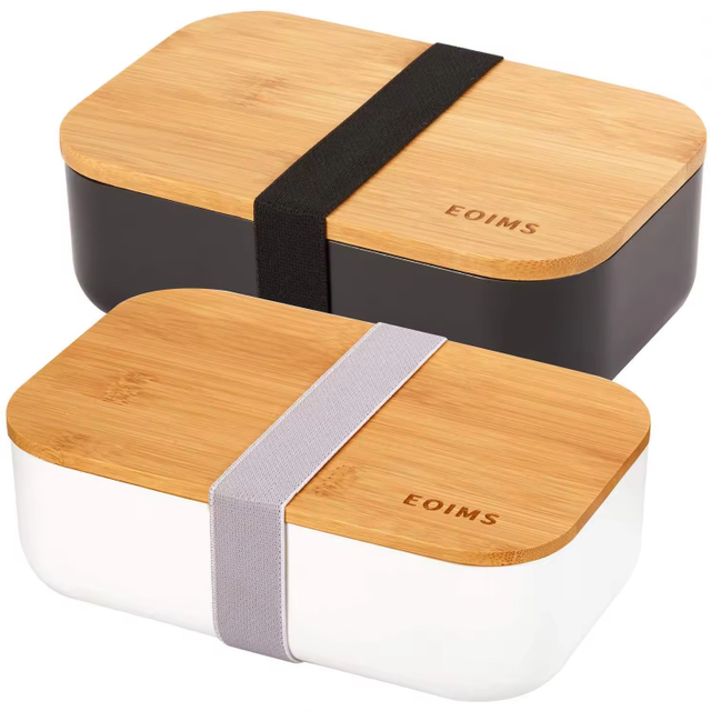 Eco Friendly Biodegradable Lovely Animal Printed Bamboo Fiber Kids Lunch Box